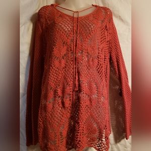 Burnt orange sweater. Size XL By Dressbarn